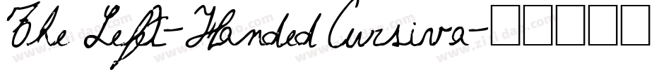 The Left-Handed Cursiva字体转换